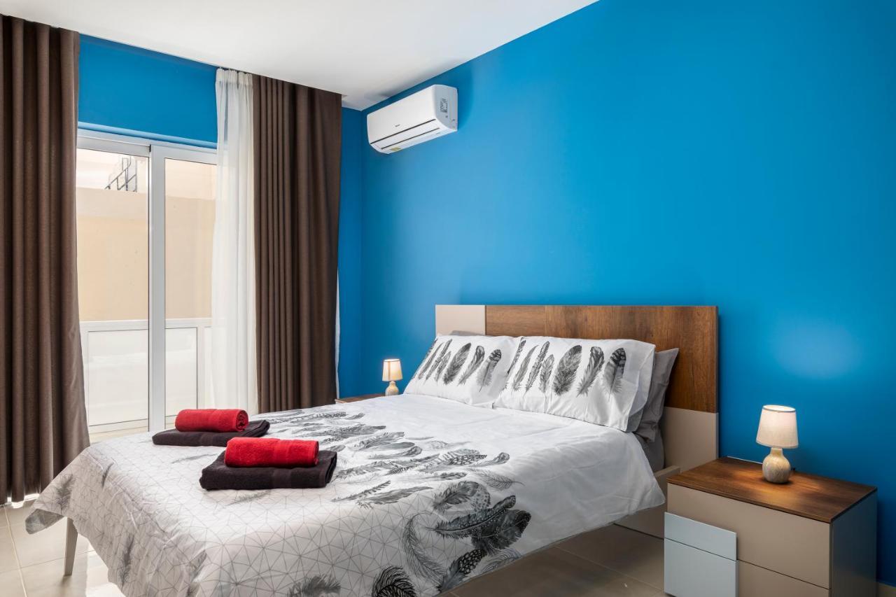 Modern 3Br Stylish Apartment With Large Balcony - Close To St Julians And St Georges Bay Is-Swieqi エクステリア 写真